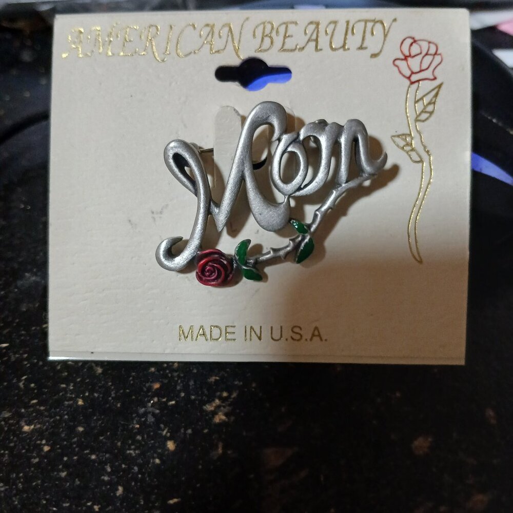 Vintage Mom Brooch